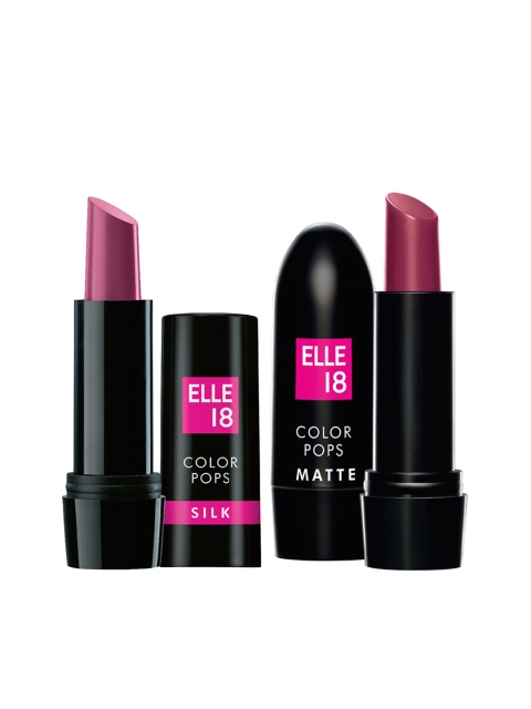 

ELLE 18 Color Pops Matte Lipstick & Silk Lipsticks, Mauve