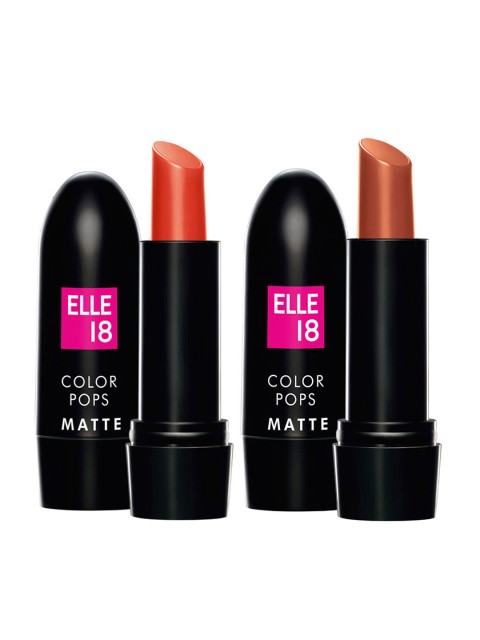 

ELLE 18 Color Pops Matte Lip Color Combo, Brown