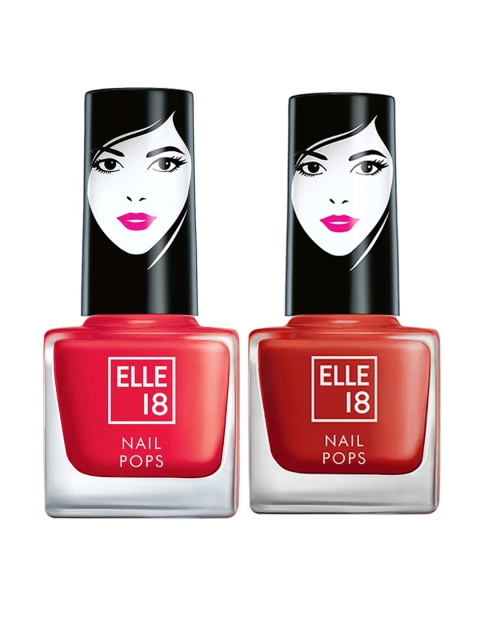 

ELLE 18 Nail Pops Nail Color Combo 154 - 56, Red