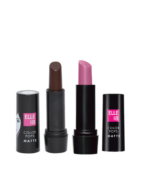 

ELLE 18 Color Pop Matte Lip Color Combo, Brown