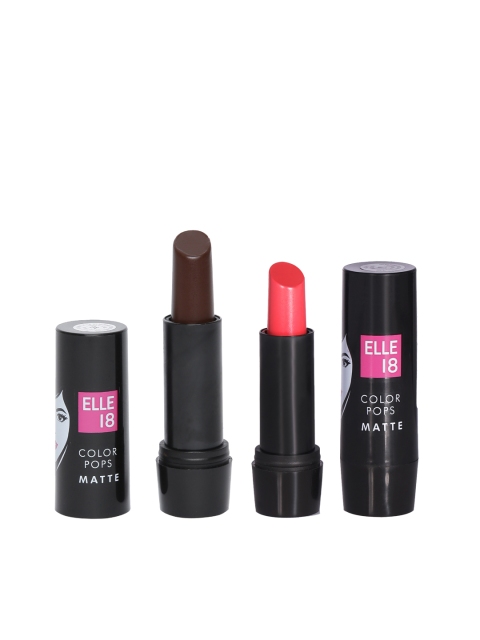 

ELLE 18 Color Pop Matte Lip Color Combo, Brown