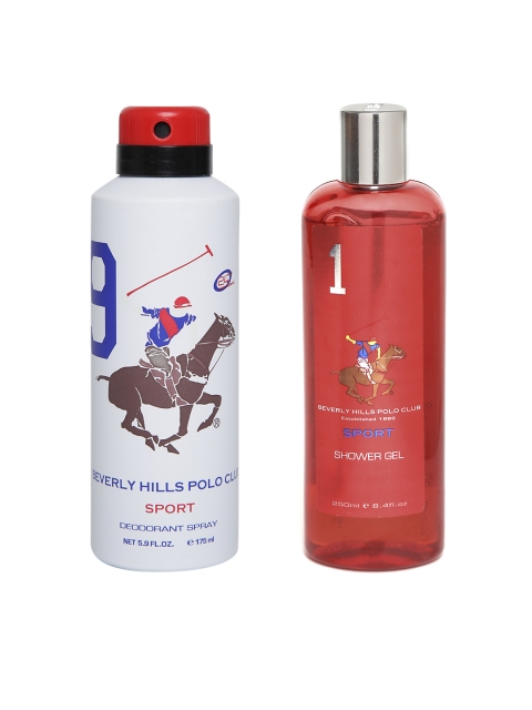 

Beverly Hills Polo Club Men Shower Gel & Deodorant Combo, Red