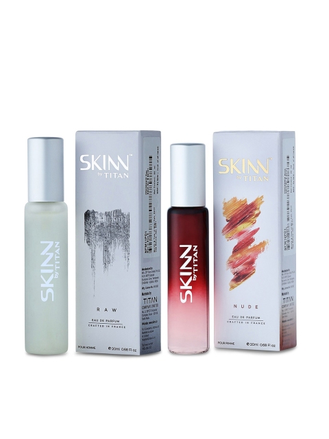 

SKINN Men & Women Eau de Parfum Combo 40 ml, Off white