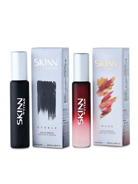 

SKINN Men & Women Eau de Parfum Combo 40 ml, Transparent
