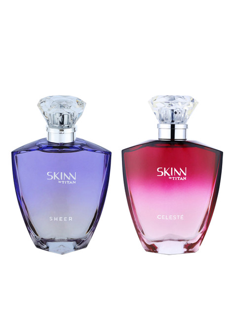 

SKINN by Titan Women Set Of Celeste & Sheer Eau de Parfum, Purple