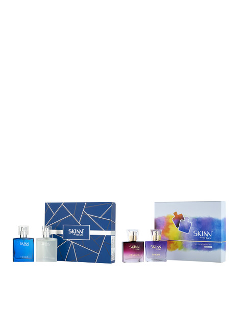 

SKINN by Titan Set Of Celeste & Sheer Miniature & Verge & Raw Miniature EDP Gift Set, Pink
