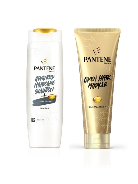 

Pantene Set of Advanced Hair Care Shampoo & Open Hair Miracle Conditioner, Gold