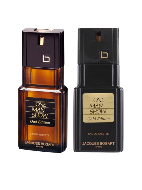 

JACQUES BOGART Set of 2 One Man Show Eau de Toilette - Gold & Oud - 100 ml each, Orange