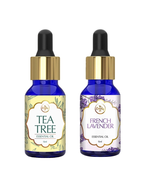 

The Beauty Co. Set of 2 Essential Oil - Tea Tree & Lavender - 15 ml each, Blue