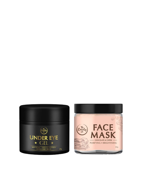 

The Beauty Co. Set of Chocolate & Coffee Face Mask & Under Eye Gel, Beige