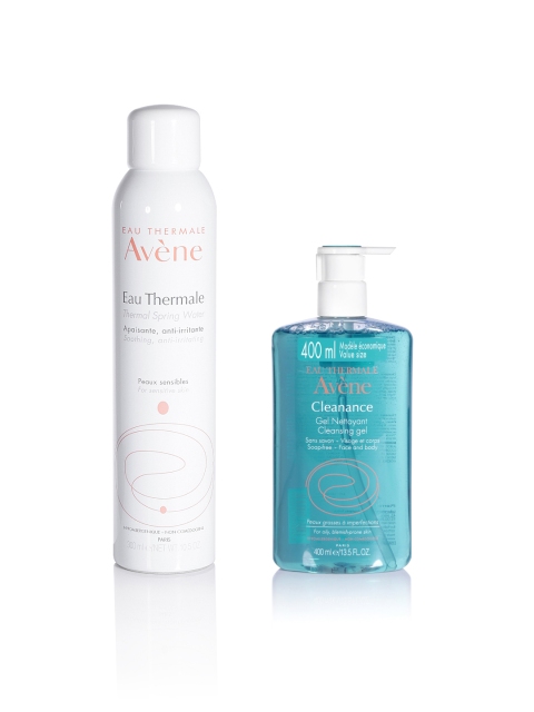 

Avene Set of Thermal Spring Water & Cleanance Cleanising Gel, Blue