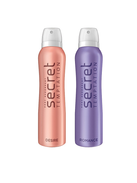 

Secret Temptation Set of 2 Deodorant Body Sprays, Peach