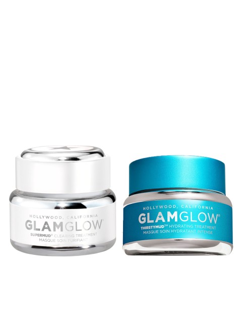 

GLAMGLOW Set of Supermud Mask & Hydrating Treatment Mask, White