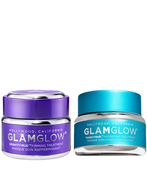 

GLAMGLOW Set of Thirstymud Hydrating & Gravitymud Firming Treatment Masks, Blue
