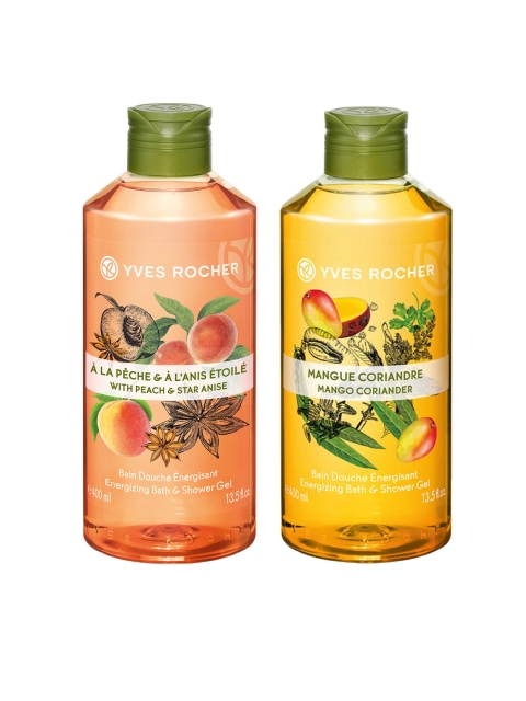 

YVES ROCHER Set of 2 Sustainable Shower Gels, Peach