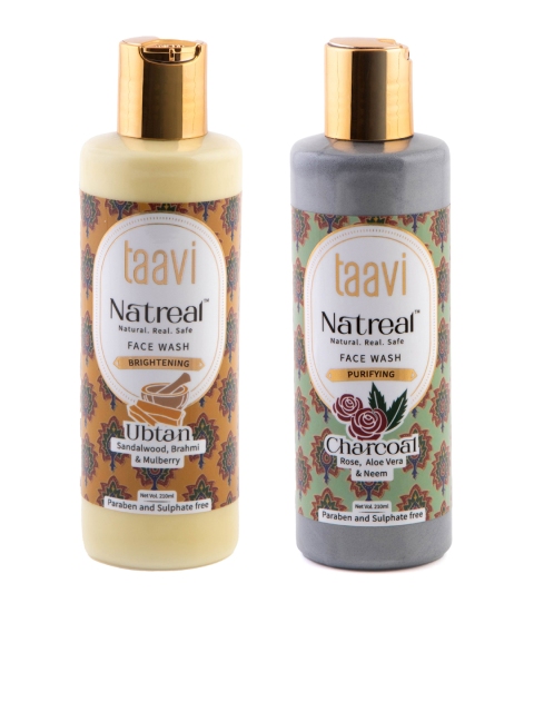 

Taavi Unisex Set of 2 Natreal Face Wash, Cream