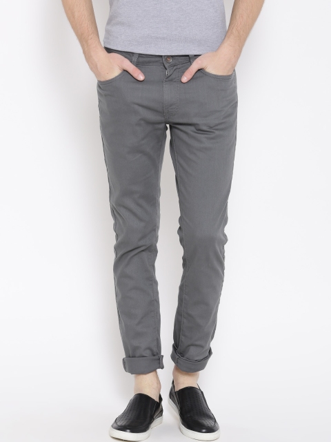 

United Colors of Benetton Men Grey Skinny Fit Stretchable Jeans