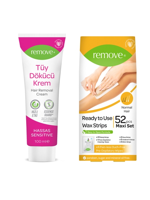 

Remove Hair Removal Cream & Wax Strips, Orange