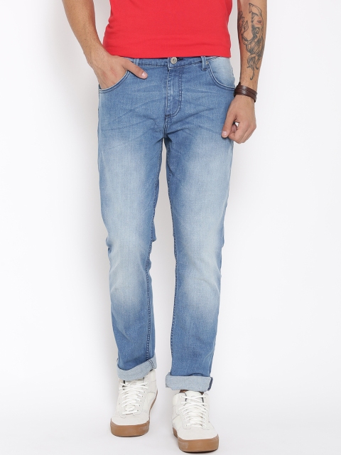 

United Colors of Benetton Men Blue Slim Straight Fit Stretchable Jeans