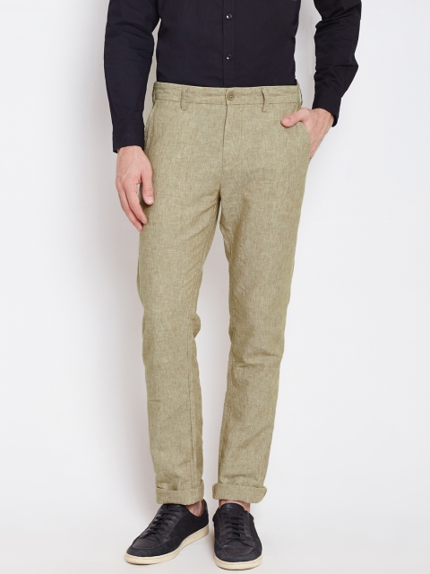 

United Colors of Benetton Men Beige Slim Fit Trousers