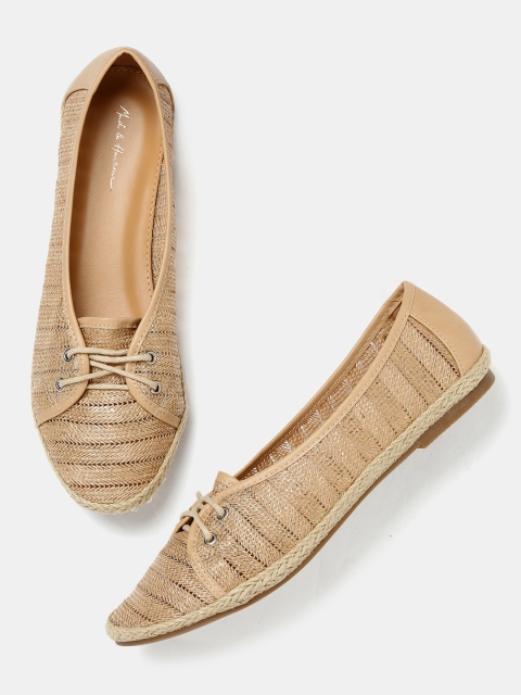 

Mast & Harbour Women Brown Shimmery Woven Espadrilles