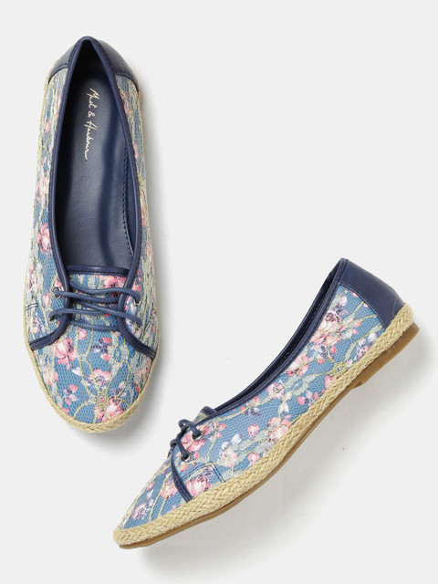 

Mast & Harbour Women Blue Floral Print Espadrilles