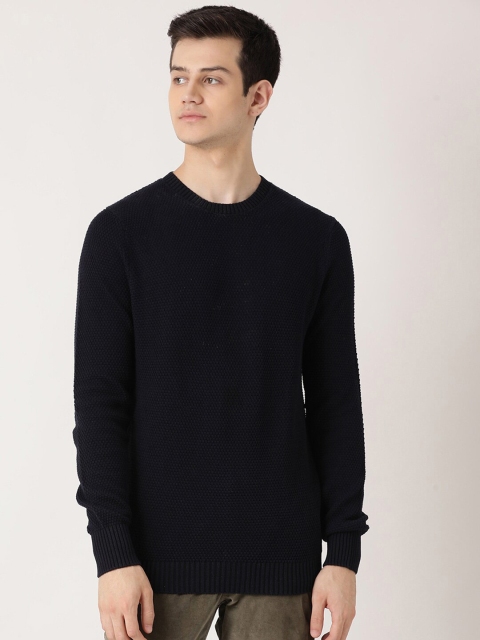 

Bruun & Stengade Men Navy Blue Slim Fit T-shirt