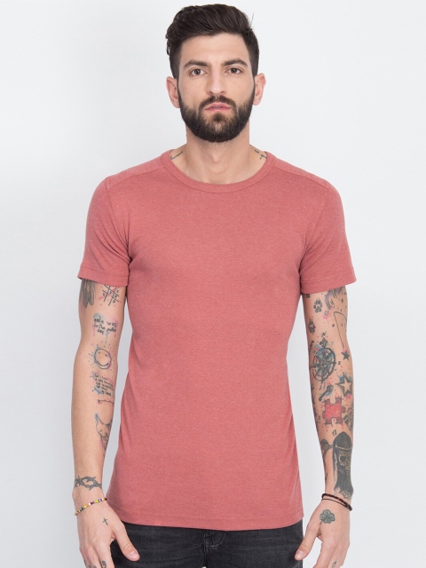 

LINDBERGH Men Red Slim Fit T-shirt