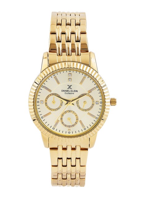 

Daniel Klein Exclusive Women Silver-Toned Dial Watch DK10697-1