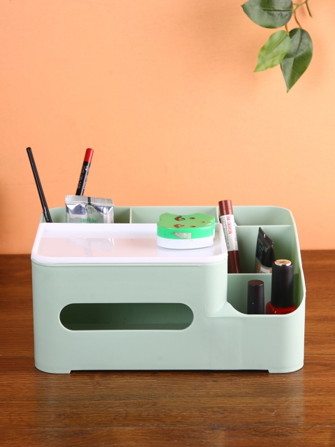 

House Of Accessories Green Solid Desk Organiser