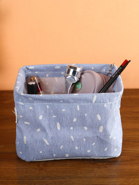 

House Of Accessories Unisex Purple & White Printed Jwellery Organiser