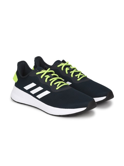 

ADIDAS Men Navy Blue Fluo M Striped Running Shoes