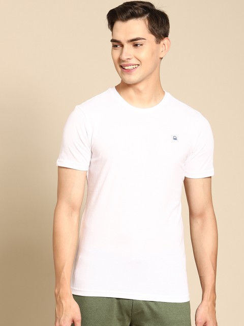 

United Colors of Benetton Men White T-shirt