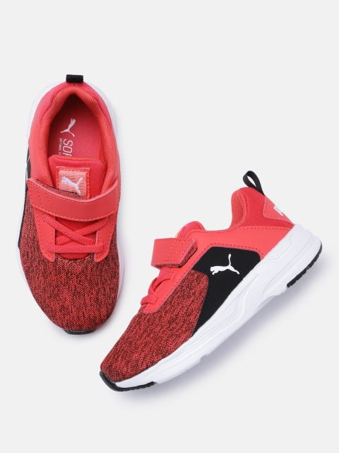 

Puma Kids-Unisex Pink & Black Comet 2 Alt Running Shoes