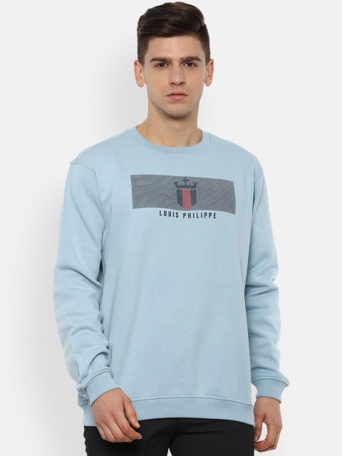 

Louis Philippe Sport Men Blue Printed Sweatshirt