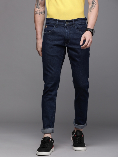 

WROGN Men Blue Mid-Rise Slim Fit Stretchable Jeans