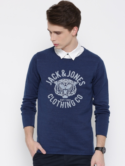 

Jack & Jones Blue Printed Sweatshirt