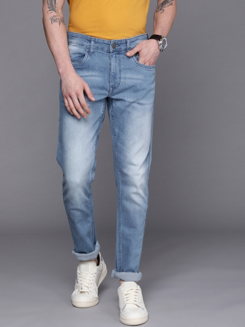 

WROGN Men Blue Slim Fit Light Fade Stretchable Jeans