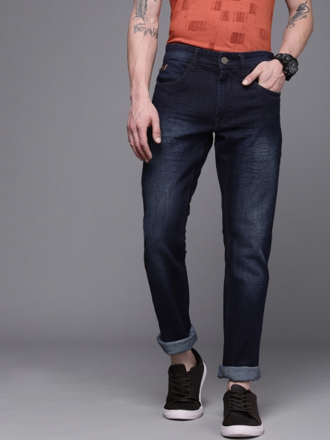 

WROGN Men Blue Slim Fit Light Fade Stretchable Jeans