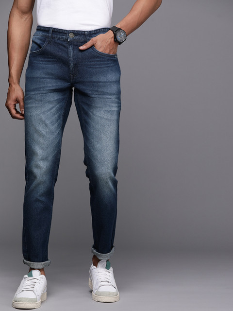 

WROGN Men Blue Skinny Fit Light Fade Stretchable Jeans