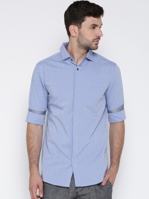 

Jack & Jones Men Blue Slim Fit Printed Casual Shirt