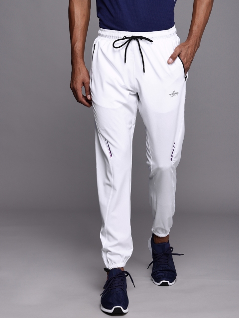 

Wrogn Active Men White Solid Regular Fit Joggers Track Pant