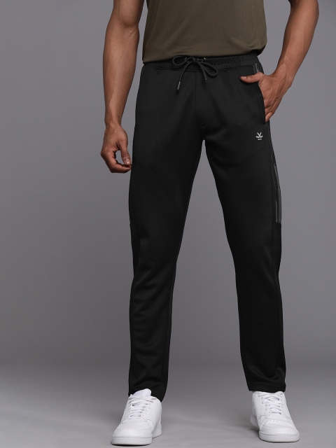 

WROGN ACTIVE Men Black Solid Slim Fit Regular Track Pants