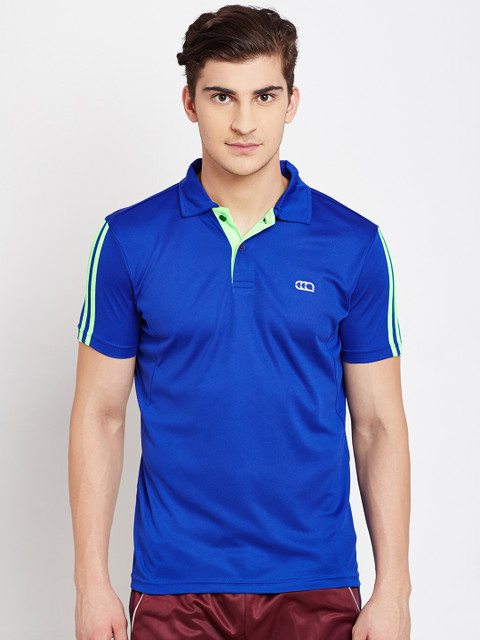 

Ajile by Pantaloons Men Blue Polo T-shirt