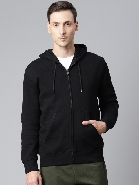 

Marks & Spencer Men Black Pure Cotton Hooded Sweatshirt