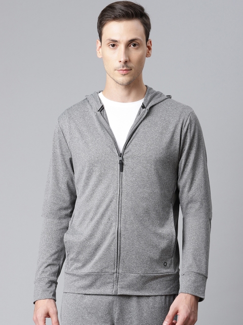 

Marks & Spencer Men Grey Melange Hooded Sweatshirt
