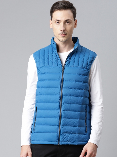 

Marks & Spencer Men Blue Solid Storm Wear Padded Jacket