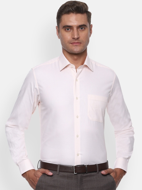 

Louis Philippe Men Peach-Coloured Slim Fit Formal Shirt