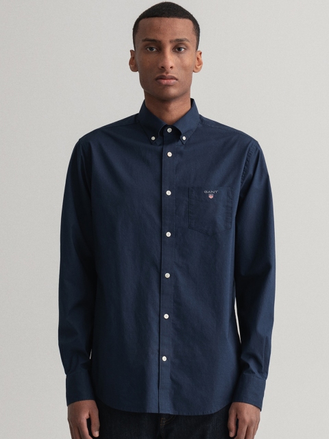 

GANT Men Blue Button Down Collar Casual Shirt