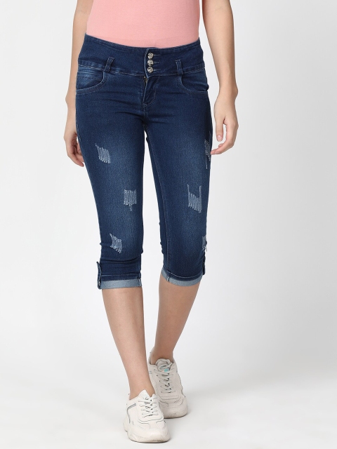 

V2 Value & Variety Women Blue Cat scratches Capris